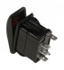 Переключатель трехпозиционный (ON)-OFF-ON 12 В/20А 4Р с подсветкой без фиксации 1 положения