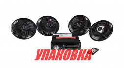 Морская аудиосистема 1DIN PYLE PLCDBT95MRB, комплект (упаковка из 4 шт.)