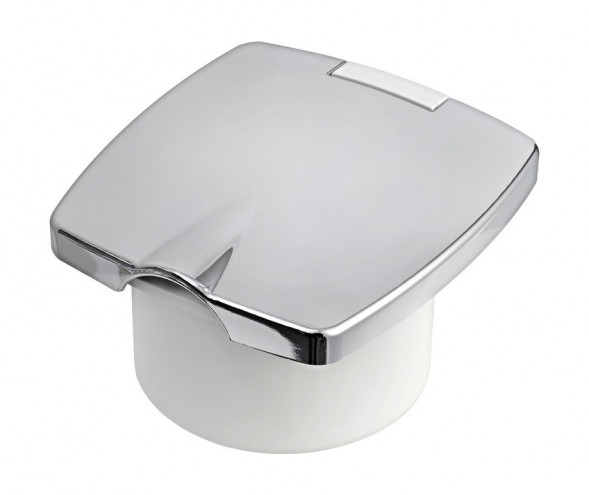 Короб с быстроразъемным штуцером, квадратный, хромированный