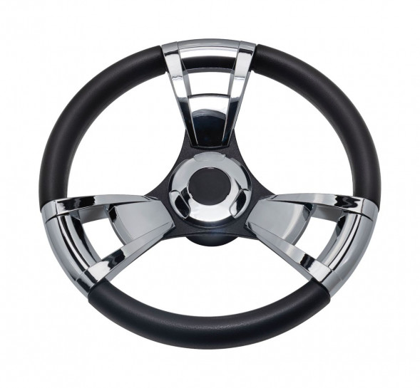 Рулевое колесо GUSSI 013 хром, д.350 мм (упаковка из 12 шт.)