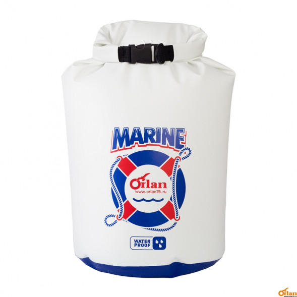 Гермомешок Marine 15л белый/темно-синий