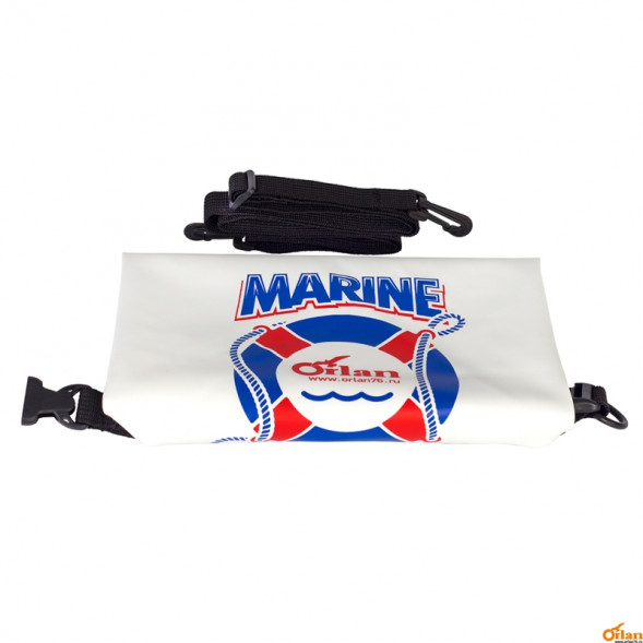 Гермомешок Marine 15л белый/темно-синий