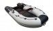 Надувная лодка ПВХ, Ривьера Компакт 3600 НДНД Комби, светло-серый/черный