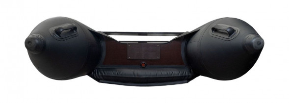 Надувная лодка ПВХ, Ривьера Компакт 3600 НДНД Комби, светло-серый/черный