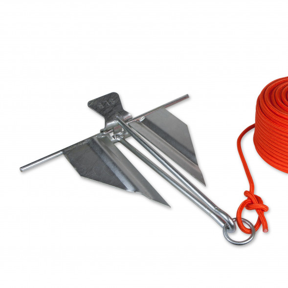 Якорь Skipper Дэнфорта 16 фунтов подходит для лодки длиной 32 фута, вес 9кг