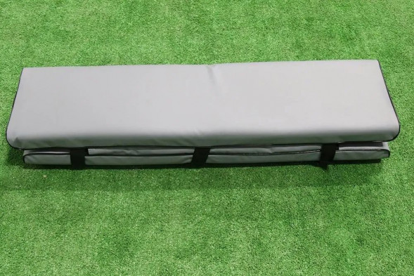 Комплект из 2-х накладок на сиденье, одна с сумкой 1000*230 мм, серый