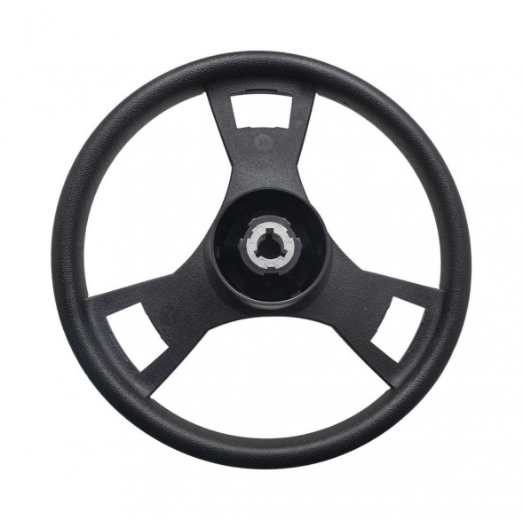 Рулевое колесо GUSSI 013 обод и спицы черные д. 350 мм (упаковка из 12 шт.)