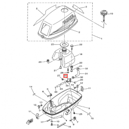 Топливный кран YAMAHA 3; SEAPRO T3 (3A-24500-00; 6L5-24500) (PREMARINE)