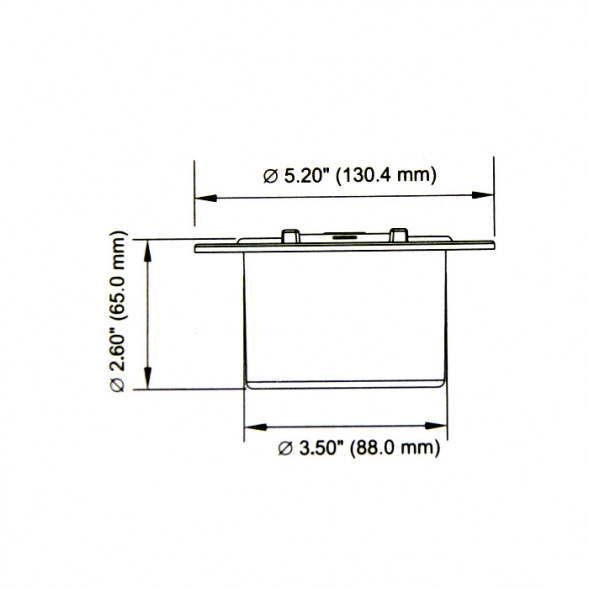 Люк технологический SEAFLO 130 мм, черный