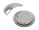 Решетка воздухозаборника круглая 102 мм с крышкой, нержавеющая (упаковка из 10 шт.)