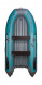 Надувная лодка ПВХ, Адмирал 375 S НДНД,  роульс, рым, накладки, голубой/серый