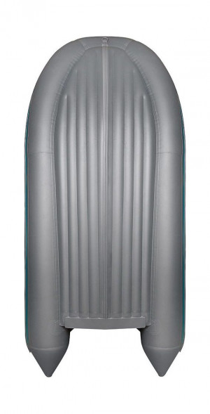 Надувная лодка ПВХ, Адмирал 375 S НДНД,  роульс, рым, накладки, голубой/серый