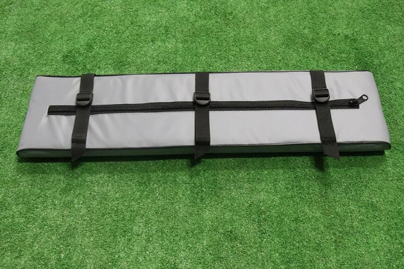 Комплект из 2-х накладок на сиденье, одна с сумкой 1050*200 мм, серый