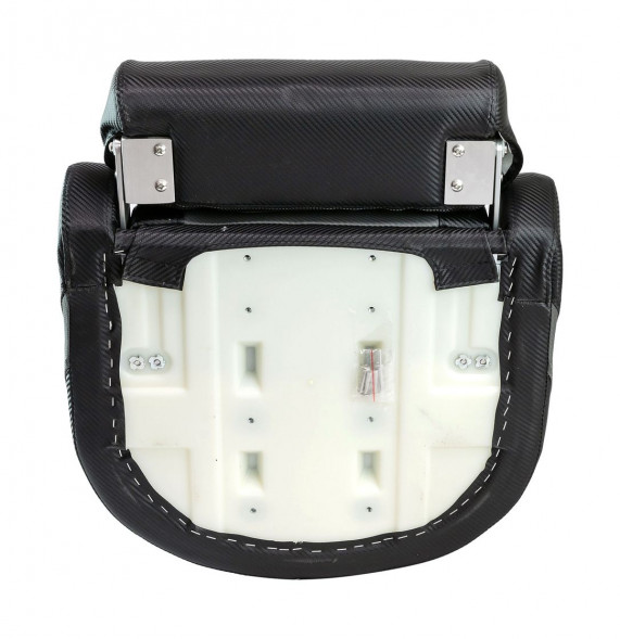 Кресло с болстером Deluxe Carbon, обивка черный/серый винил