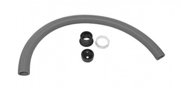 Гофра кабель-трассы D40/d32 мм, L800 мм, серая