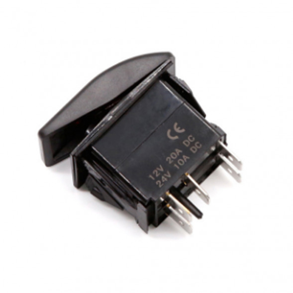 Переключатель двухпозиционный Skipper (ON)-ON 12В 20А, 4 контакта, с подсветкой