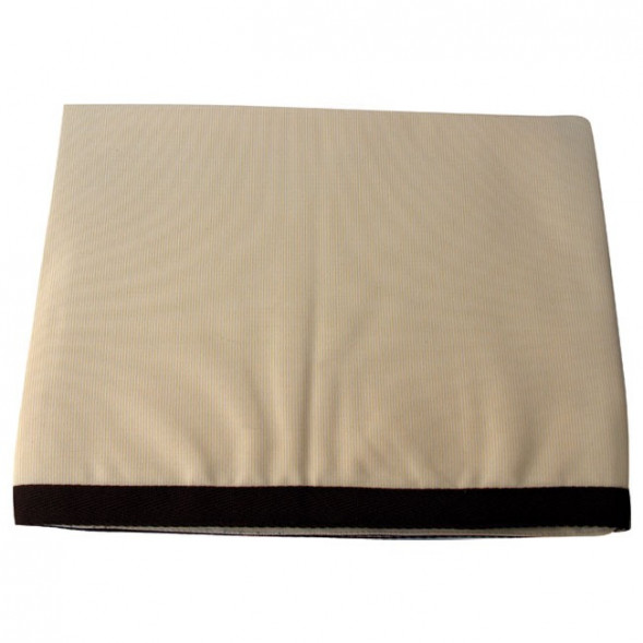 Скатерть с пропиткой (100% олефин),  песочная с синим, 115x100 см, 1 шт