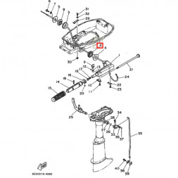 Демпферная втулка румпеля Yamaha 4-5 (RT)
