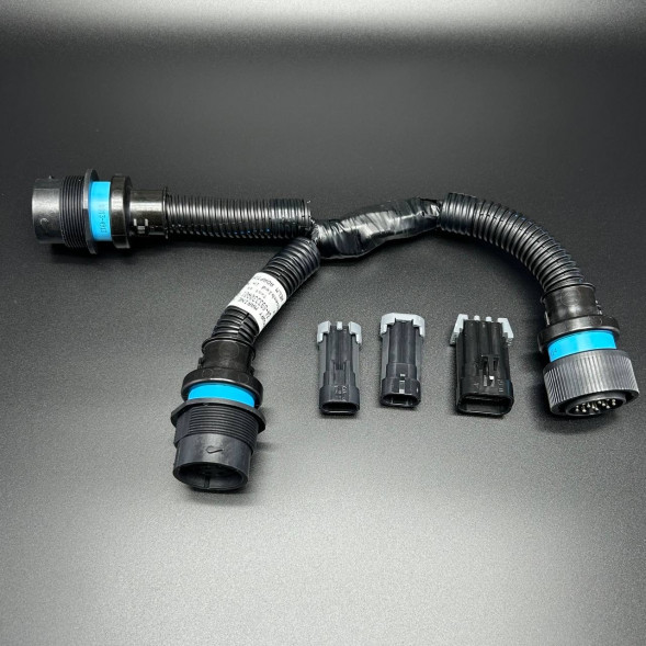 Тройник эл. проводки 14-штырьковый c разъёмами KIT-ADAPTOR DUAL (Quicksilver)