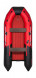 Надувная лодка ПВХ, Таймень NX 4000 НДНД PRO, красный/черный