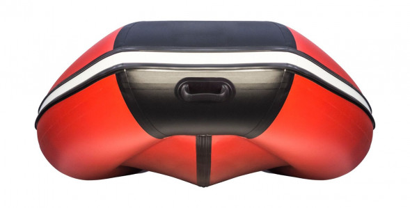 Надувная лодка ПВХ, Ривьера Компакт 3600 НДНД Комби, красный/черный