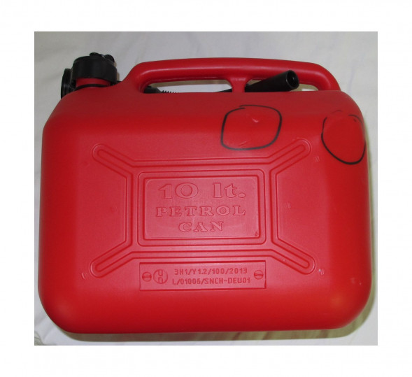Канистра для ГСМ пластиковая, 10 л, уценённая