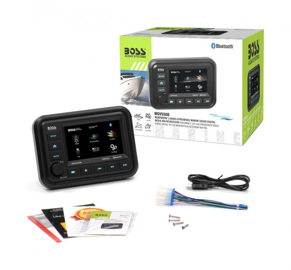 Морская магнитола BOSS MGV550B (упаковка из 3 шт.)