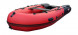 Надувная лодка ПВХ, Хантер 380 Про НДНД, красный/черный