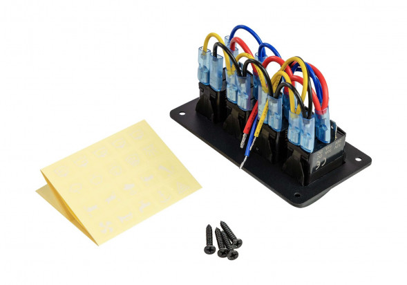 Панель бортового питания 4 переключателя (упаковка из 4 шт.)