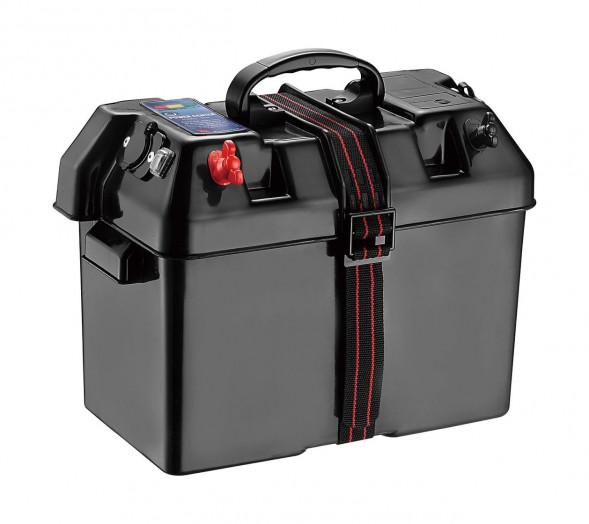 Ящик для АКБ 343х194х229 мм c USB зарядкой