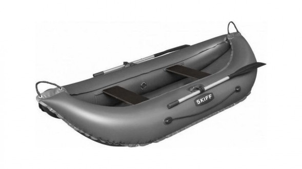 Надувная лодка ПВХ Skiff 265, серый, SibRiver