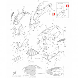 Крепление Капота снегоход Yamaha RS10 PZ50 FX10  (Venture Nytro Phazer Apex) (Yamaha)
