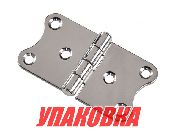 Петля 76х38х2 мм нержавеющая (упаковка из 35 шт.)