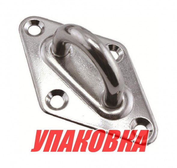 Серьга с ромбовидным основанием 65х40мм, Marine Rocket (упаковка из 10 шт.)