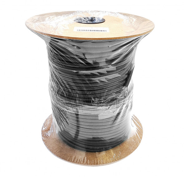 Шнур эластичный плетеный, ПП (Плотного плетения), 16 прядный,  диаметр 5мм, Черный.