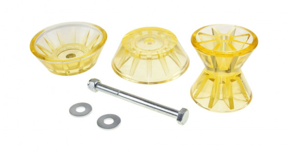 Ролик носовой 4&quot; желтый с крепежом