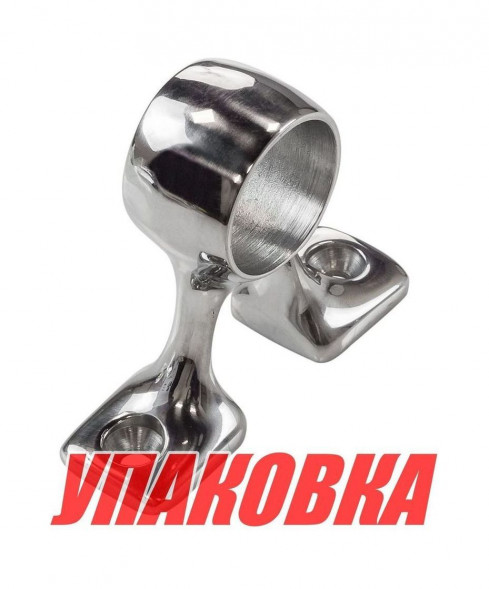 Стойка поручня проходная под трубу 1 (25 мм), высота 44 мм (упаковка из 10 шт.)