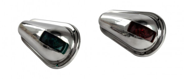 Огни ходовые, нержавеющий корпус, комплект