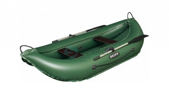 Надувная лодка ПВХ Skiff 265, зеленый, SibRiver