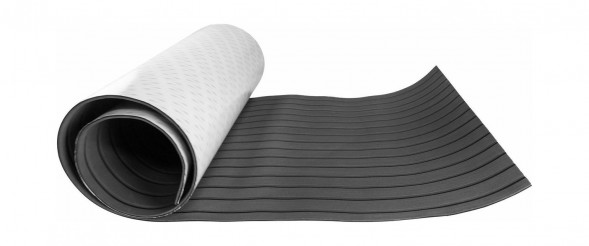 Покрытие палубное EVA, 2400х900х6мм, самоклеящееся, темно-серое, тип A, упаковка 2 листа, Marine Rocket (упаковка из 4 шт.)