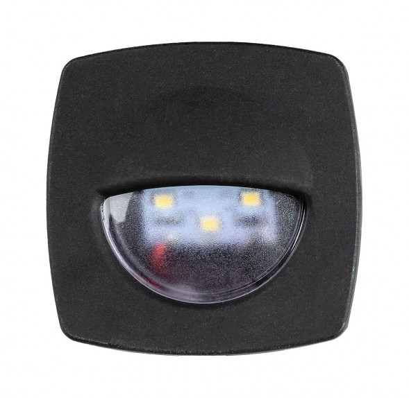 Светильник для подсветки палуб и трапов, светодиодный, 12 В, 3 Вт, черный (упаковка из 6 шт.)