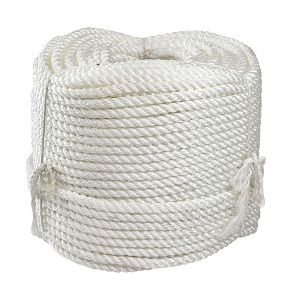Веревка 3-прядная d14мм, L150м, белый, Marine Rocket (упаковка из 4 шт.)