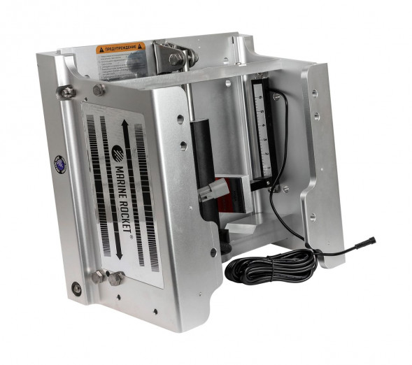 Подъёмник мотора гидравлический серебристый 50-300 л.с. с указателем, Marine Rocket