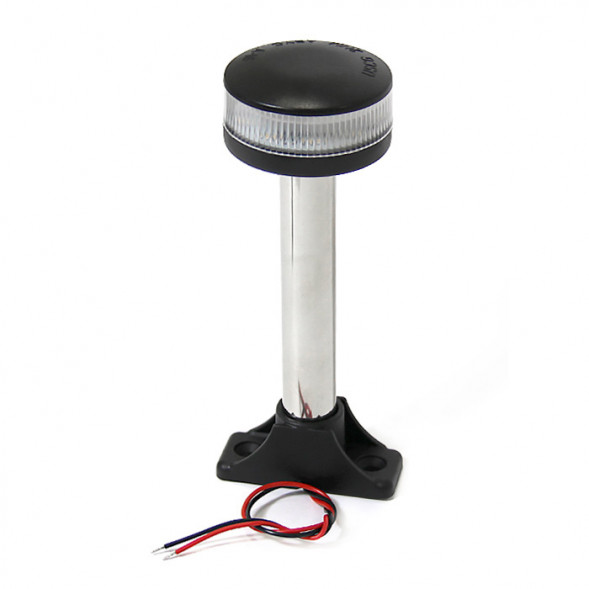 Огонь круговой светодиодный на стойке 150 мм, нержавеющая сталь