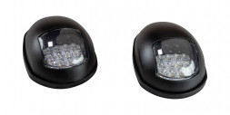Огни ходовые светодиодные, черный корпус, комплект