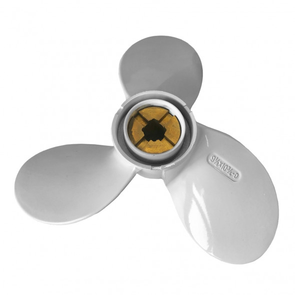 Винт гребной  Skipper для Yamaha 9.9-15HP, диаметр 9 1/4" алюминиевый, лопастей - 3, шаг 10 3/4", ШПЛИНТОВОЙ