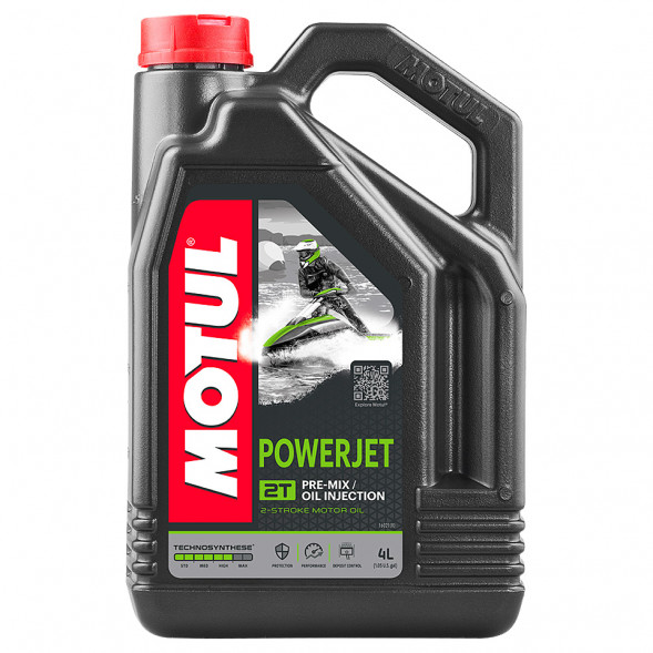 Полусинтетическое моторное масло Motul POWERJET для 2T двигателей гидроциклов, 4 л
