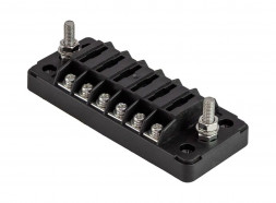 Блок на 6 предохранителей с общими шинами (+/-), Marine Rocket