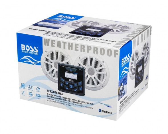 Морская аудиосистема BOSS MCKGB450W.6 (комплект2) (упаковка из 3 шт.)