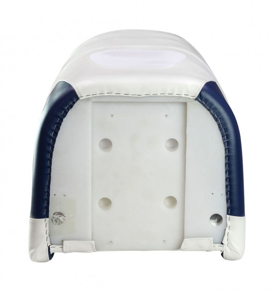 Кресло с болстером Ocean Flip Up, обивка белый/синий винил